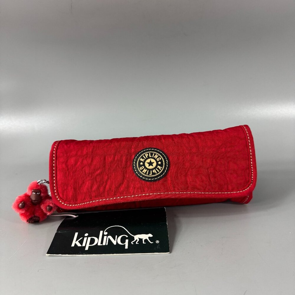 New Kipling Red Nylon Roll-over Case with 18-Color Markers (Limited Edition)
